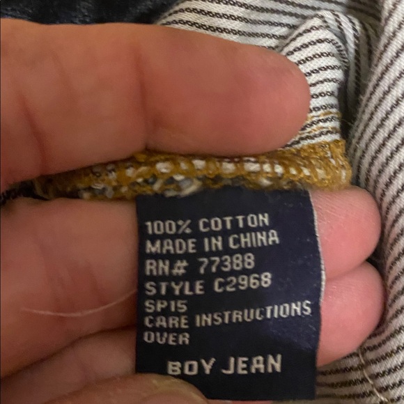 Bundle of Madewell size 32/14 boyfriend jeans w C&I floral blouse; size L - Picture 9 of 10